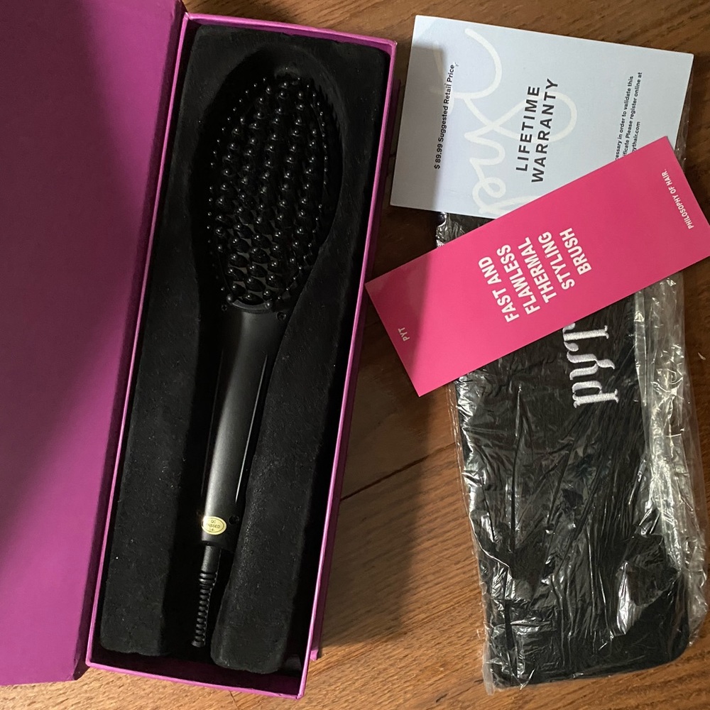 PYT hair styling straightener brush